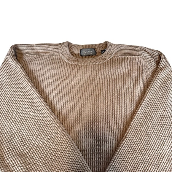 Lord & Taylor Tan Heavy Weight Knit Sweater sz M - Picture 11 of 12